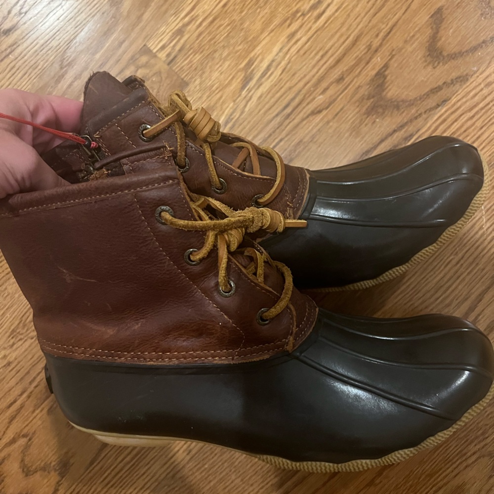 Sperry “saltwater waterproof duck booties”